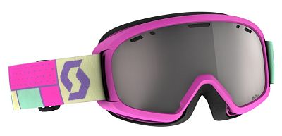 Превью Детские горнолыжная маска Маска горнолыжная SCOTT Junior Witty Chrome Neon Pink/Silver Chrome (271826-0292313)